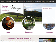 Tablet Screenshot of hotel-les-mesanges.com